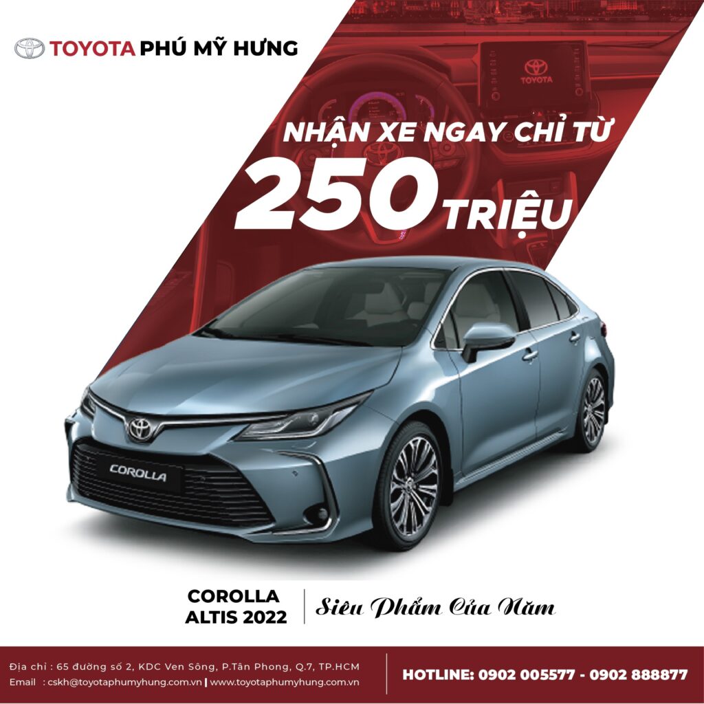 Toyota Corolla Altis 18E CVT 2022 Có Giá Bán Tốt Nhất Và Khuyến Mại